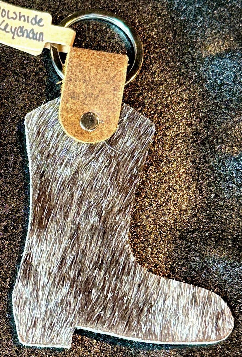 Cowhide Keychain