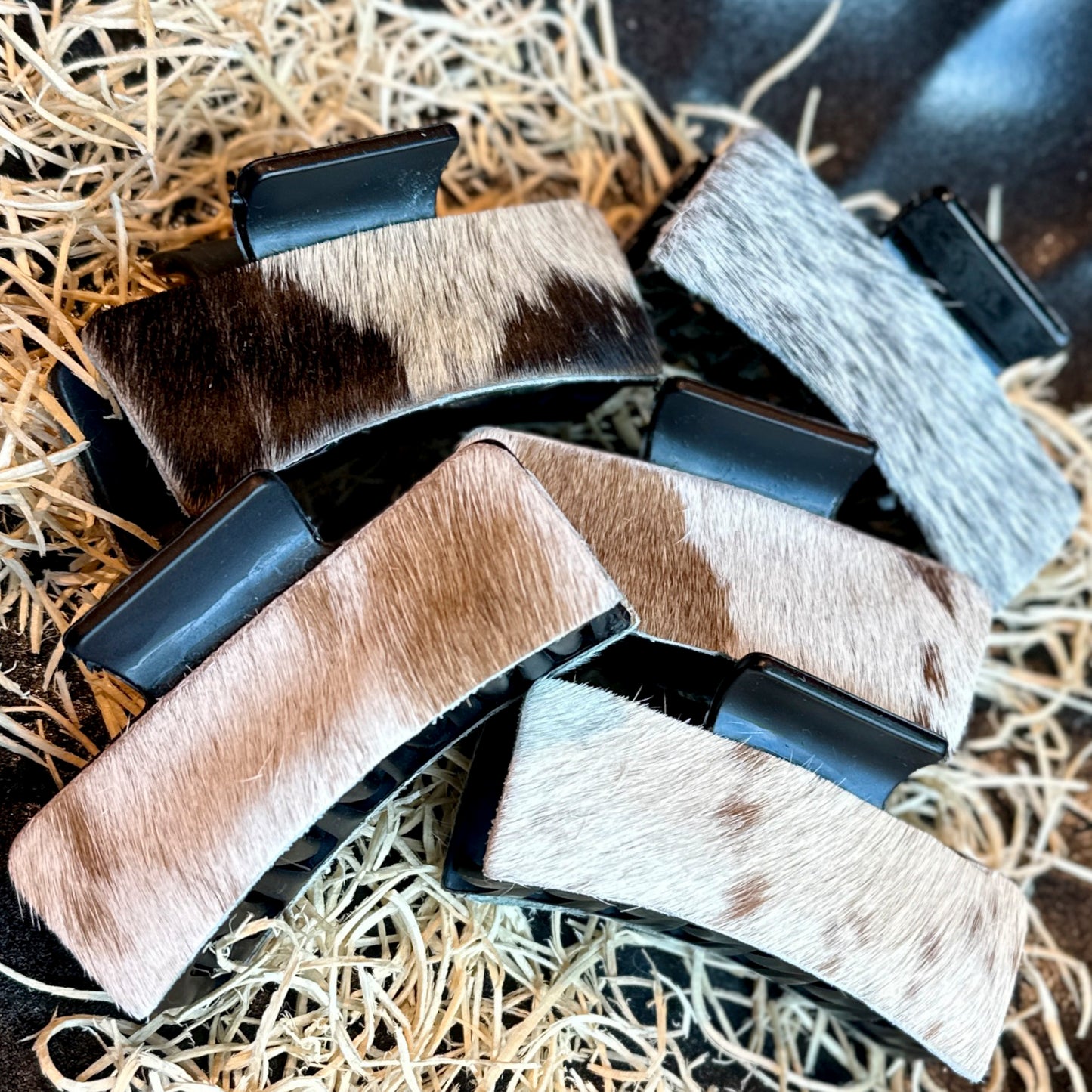 Cowhide Claw Hair Clip