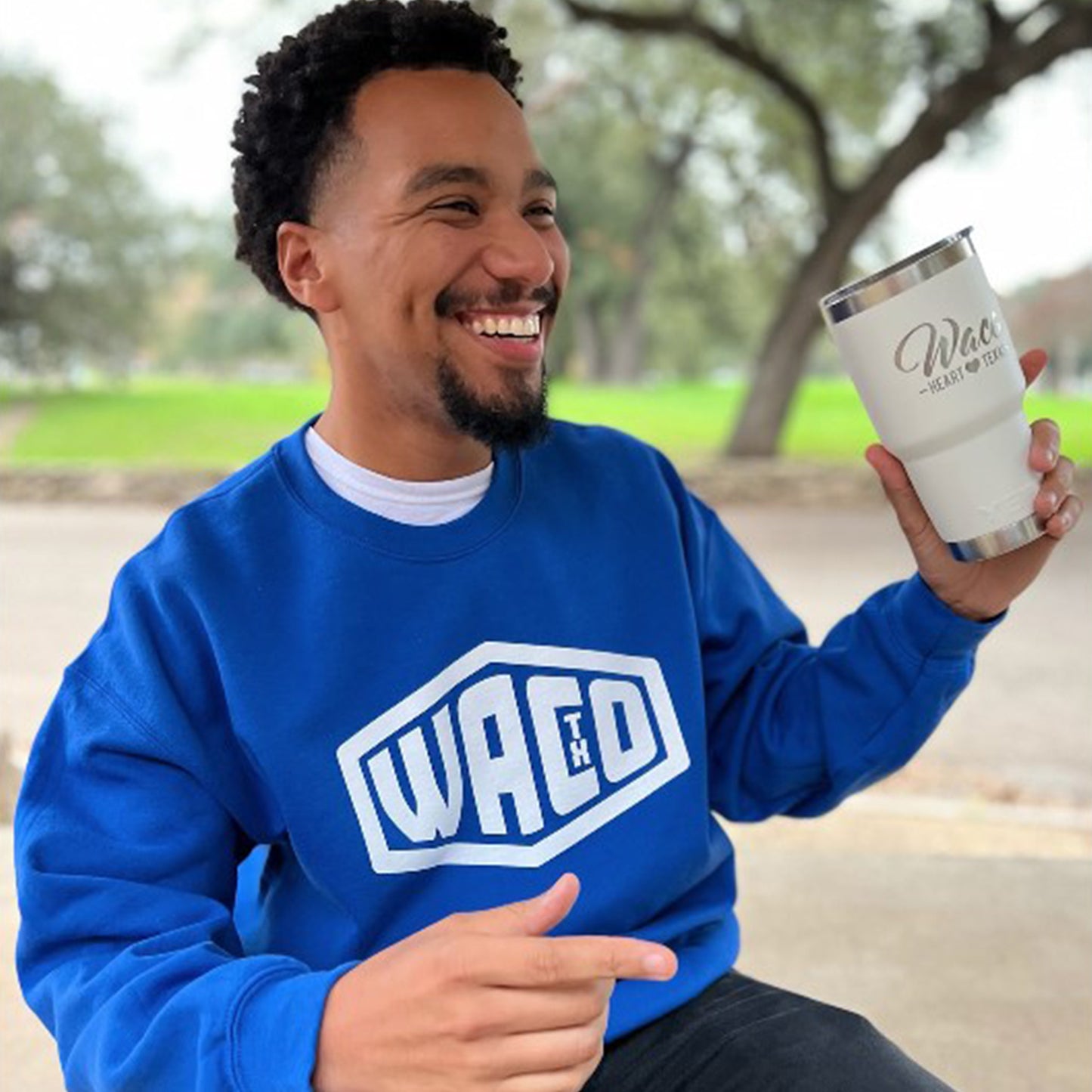 Blue Crew Sweatshirt