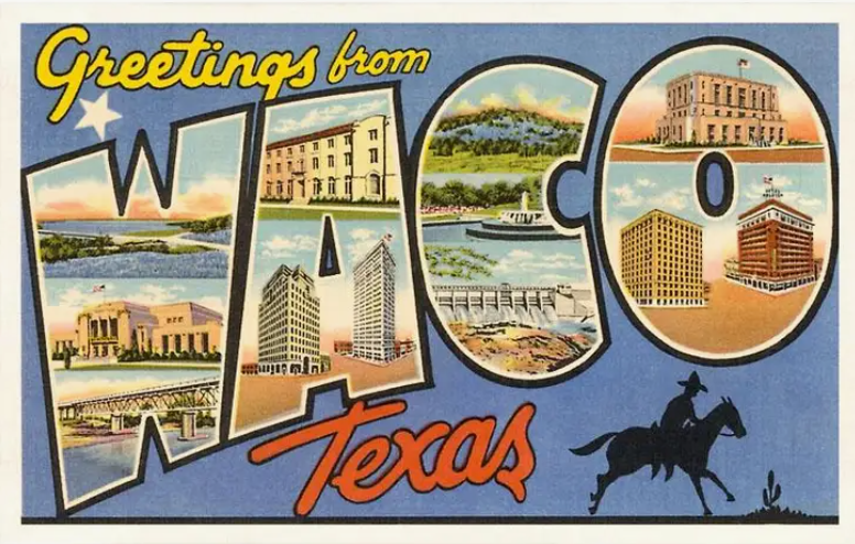 Vintage Waco Postcard Set