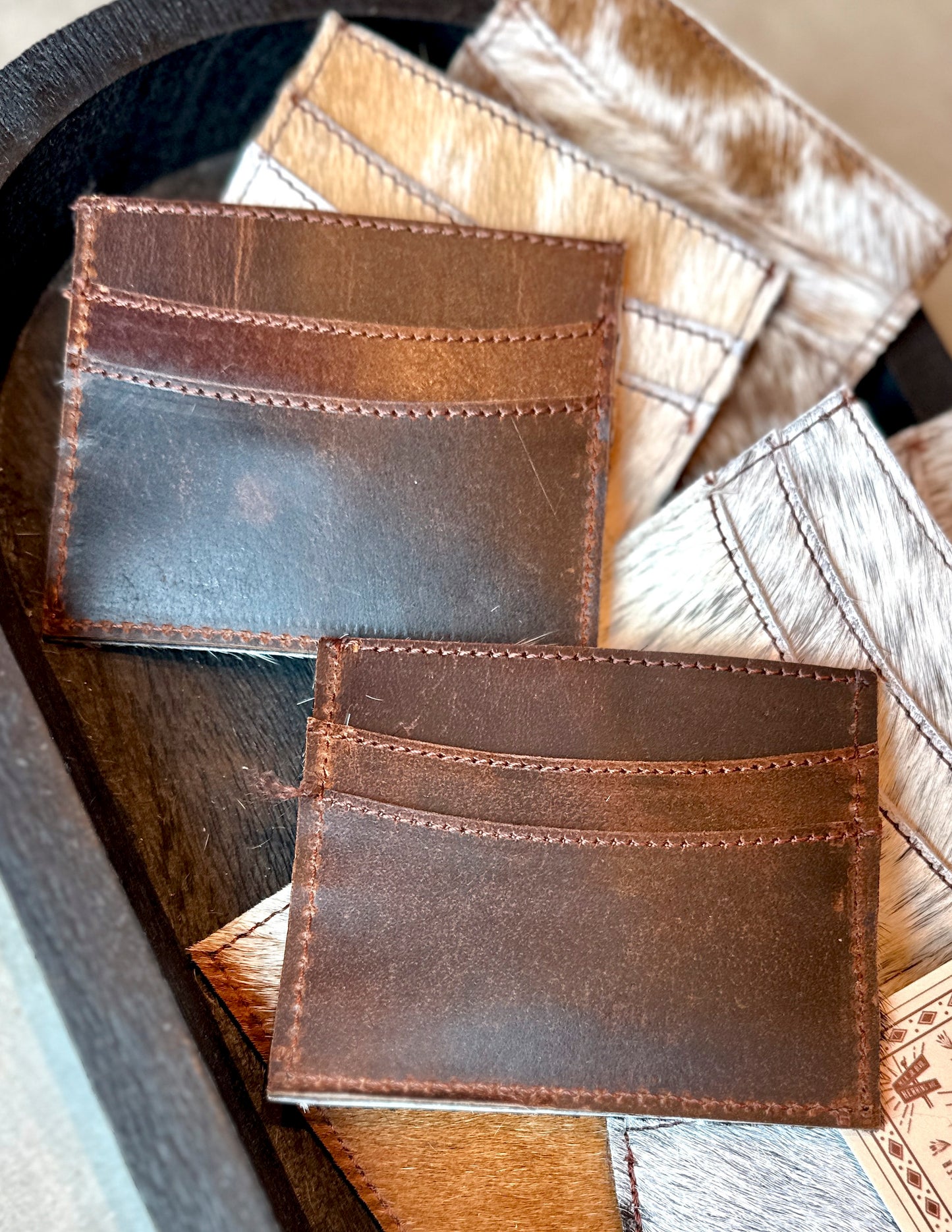Cowhide Card Holder