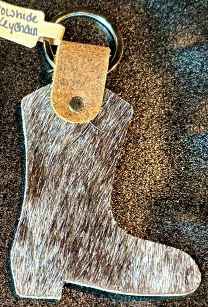Cowhide Keychain