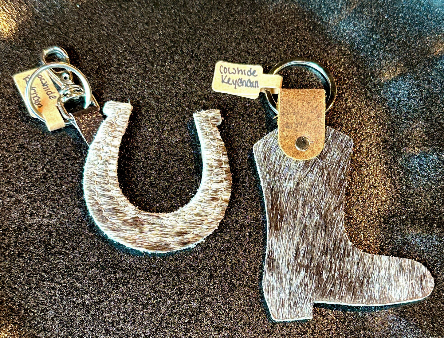 Cowhide Keychain