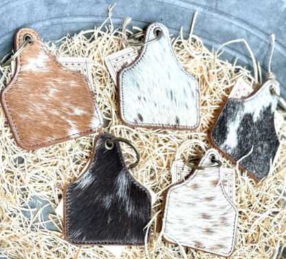 Cowhide Keychain