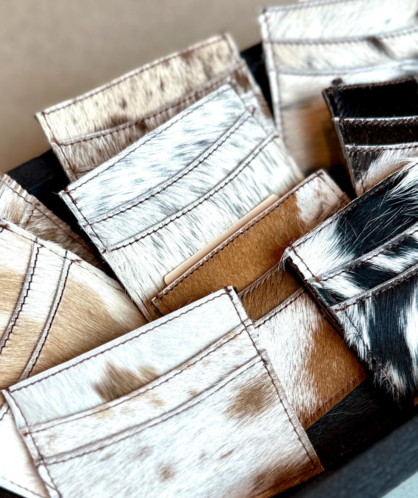 Cowhide Card Holder