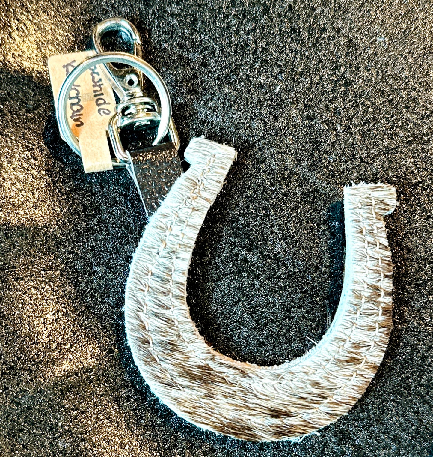 Cowhide Keychain
