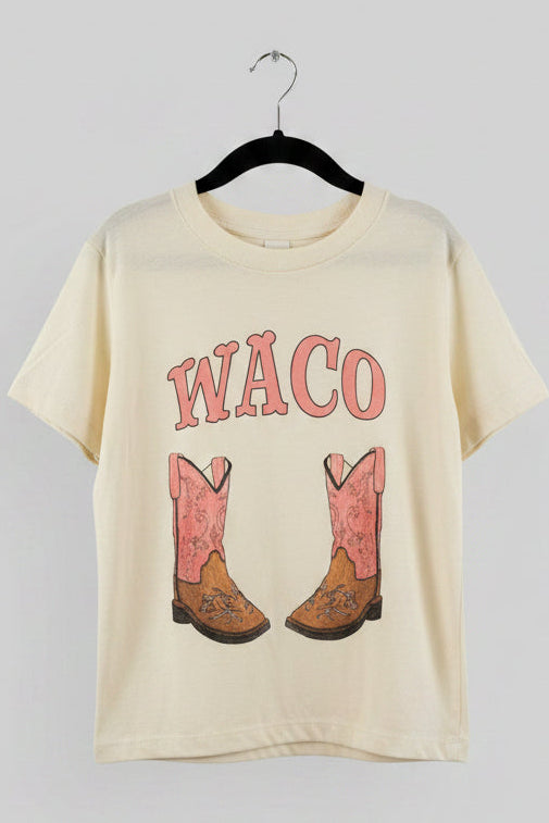 Pink Boots Short Sleeve Tee - Kids