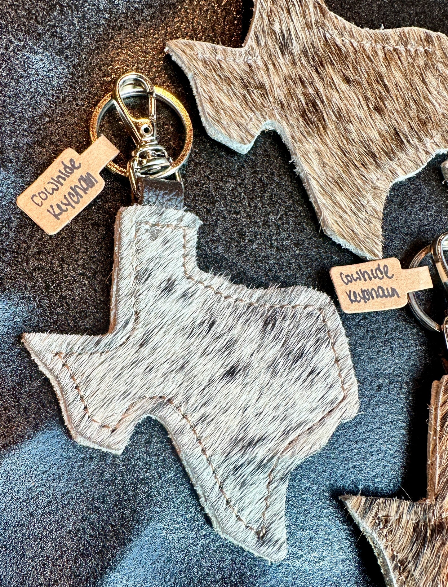 Cowhide Keychain