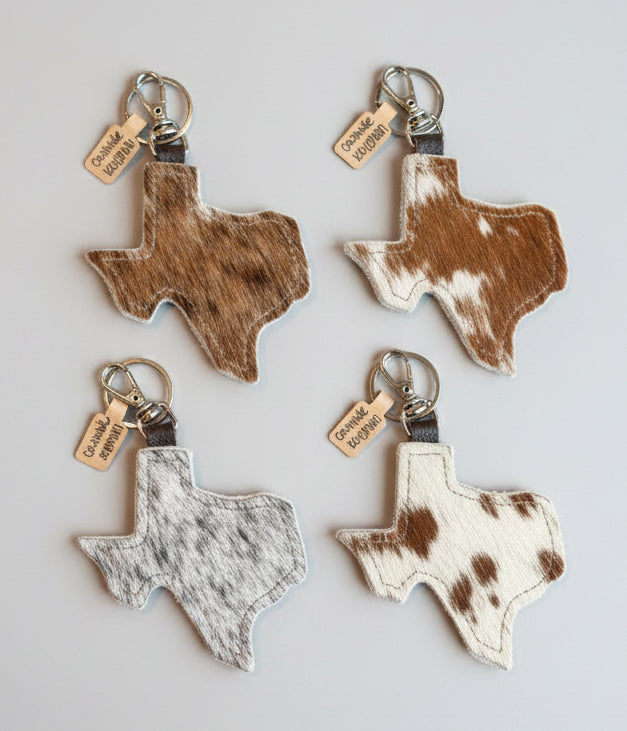 Cowhide Keychain
