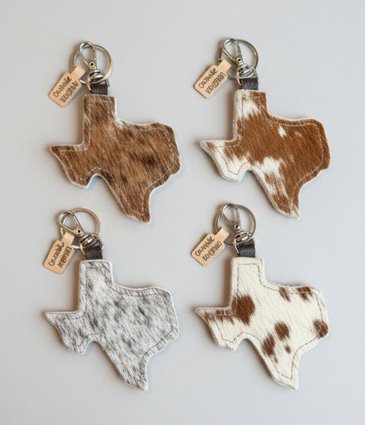 Cowhide Keychain